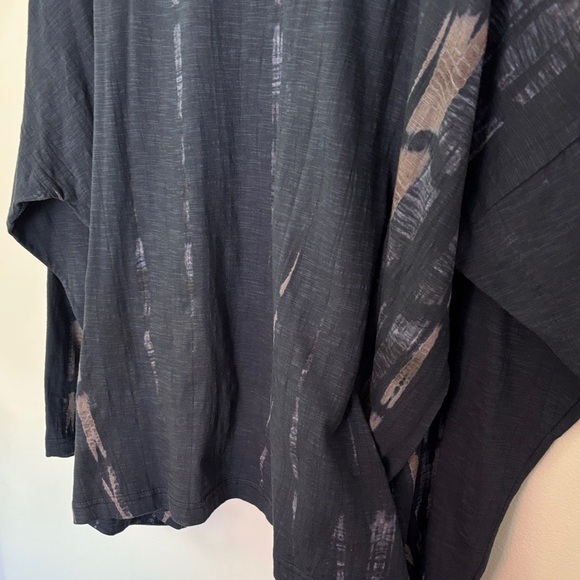 NWT L to 1 XL Jarbo Karo Top Shibori Blue Gray O/S Long Sleeve Women's $298 - Picture 8 of 13